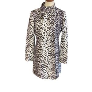 Banana Republic Brown on Ivory Coat